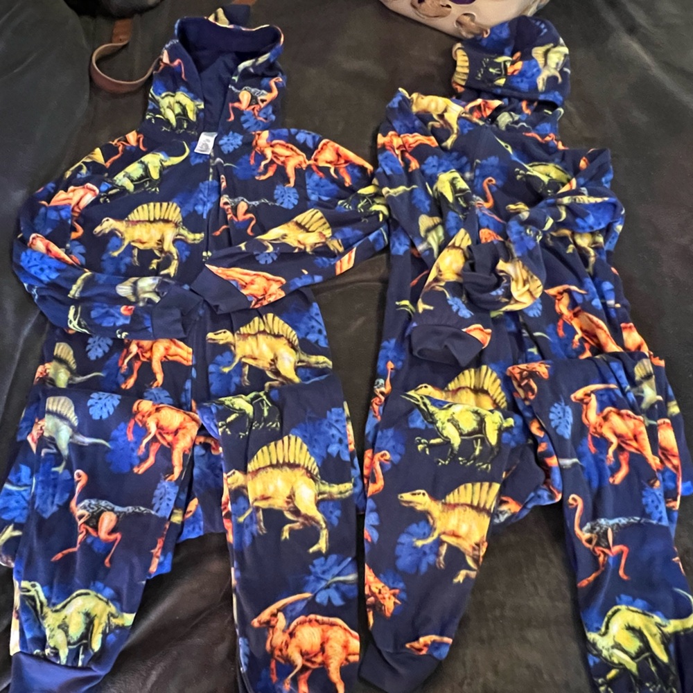 2 boys size XXL onesie pajamas